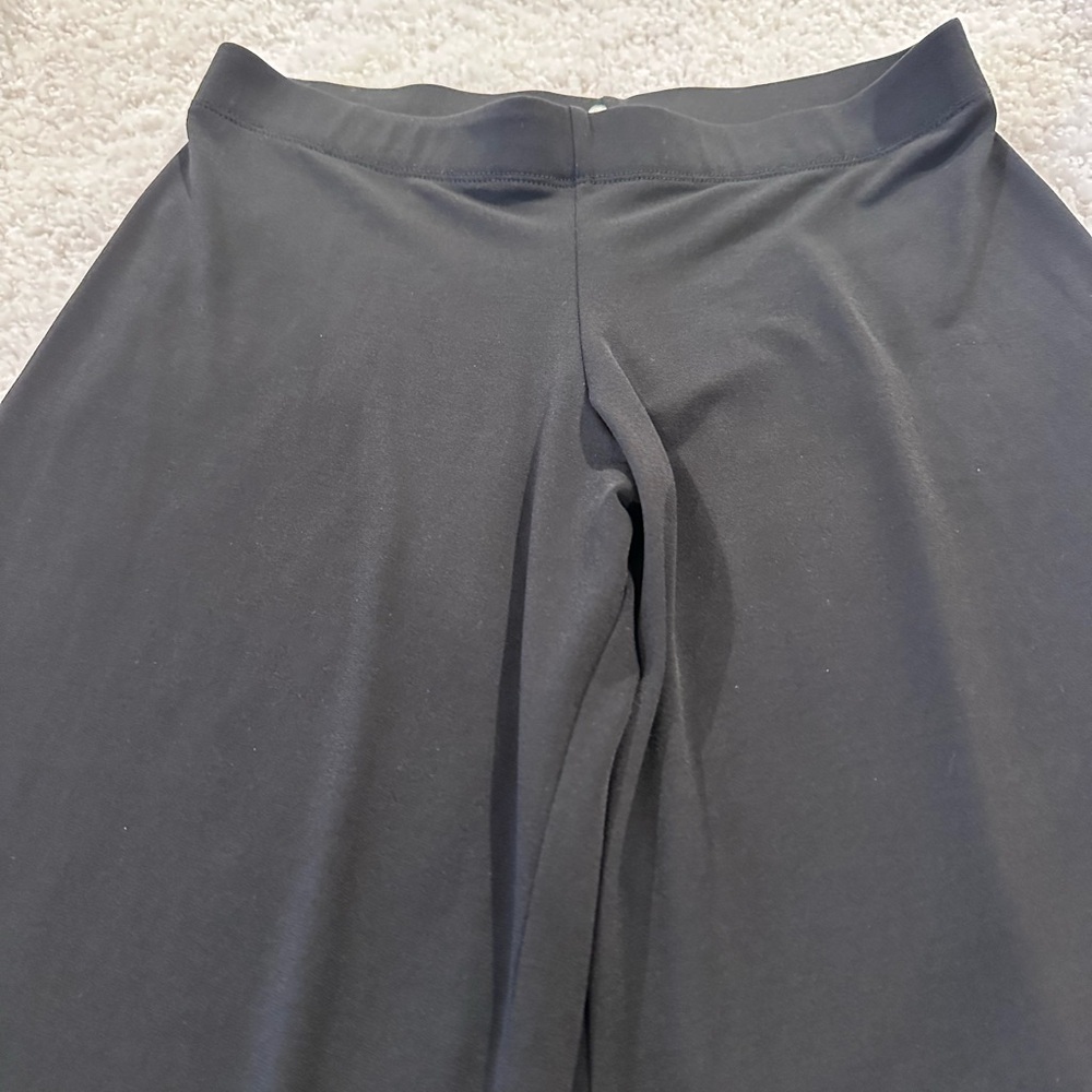 Veronica M Black Stretch Wide Leg Pants S - Picture 2 of 5